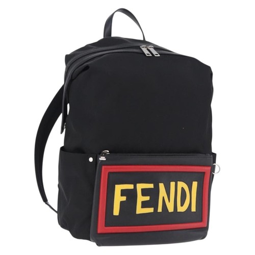 Fendi backpack nylon - nylon, black