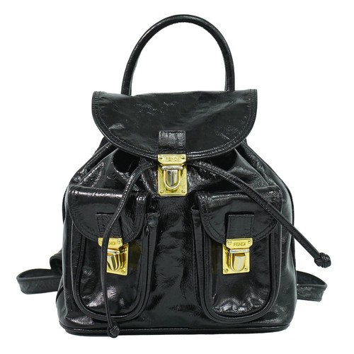 Fendi patent leather backpack - patent,