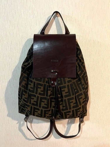Fendi zucca logo backpack - zucca,