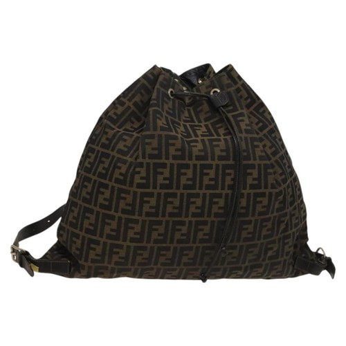 Fendi zucca canvas backpack - fendi,