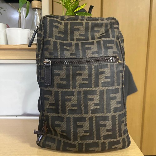 Fendi zucca nylon canvas - nylon, mini